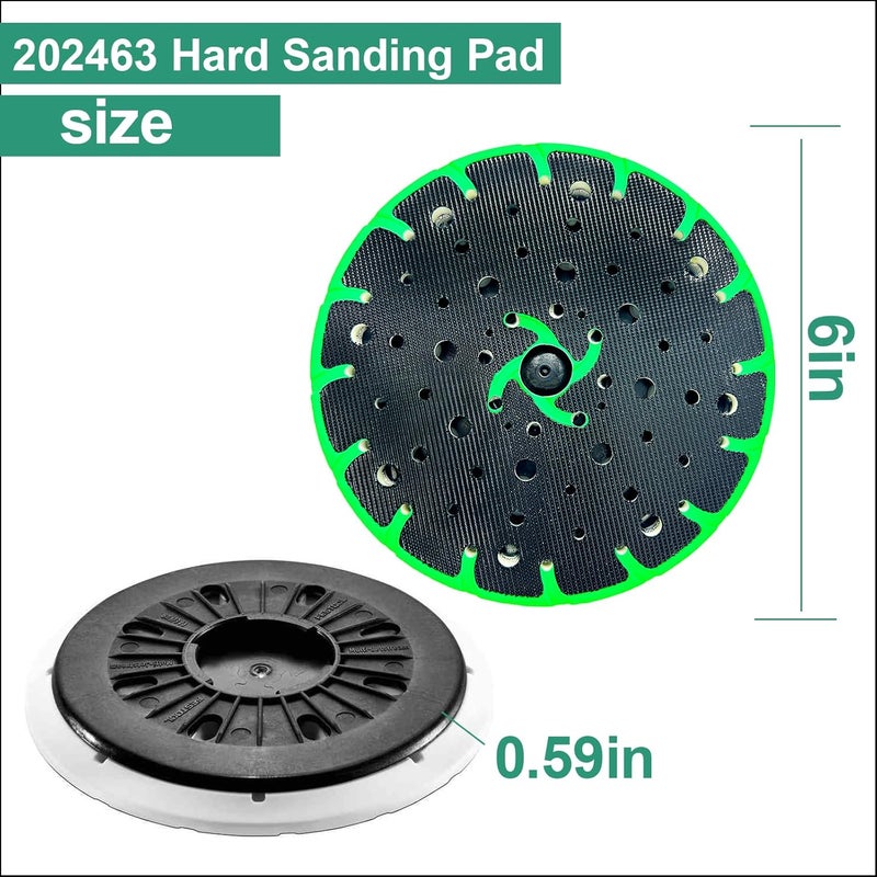 TISDA Upgraded 202463 Hard Sanding Pad Fits for Festool RO 150 FEQ Sander,Compatible with Festool Grinder Accessories Finish Sander, 6-Inch 150mm, 1Pack - Image 3